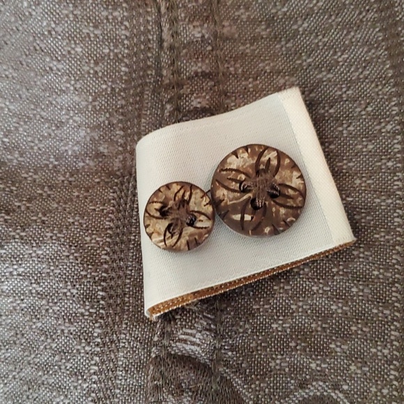 Caribbean Mens Leaf Print Button Up Shirt Short Sleeve Chest Pocket - Picture 13 of 14